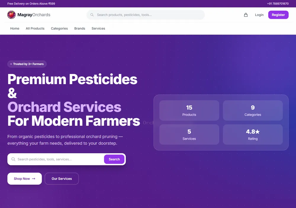 Magray Orchards — farming e-commerce platform